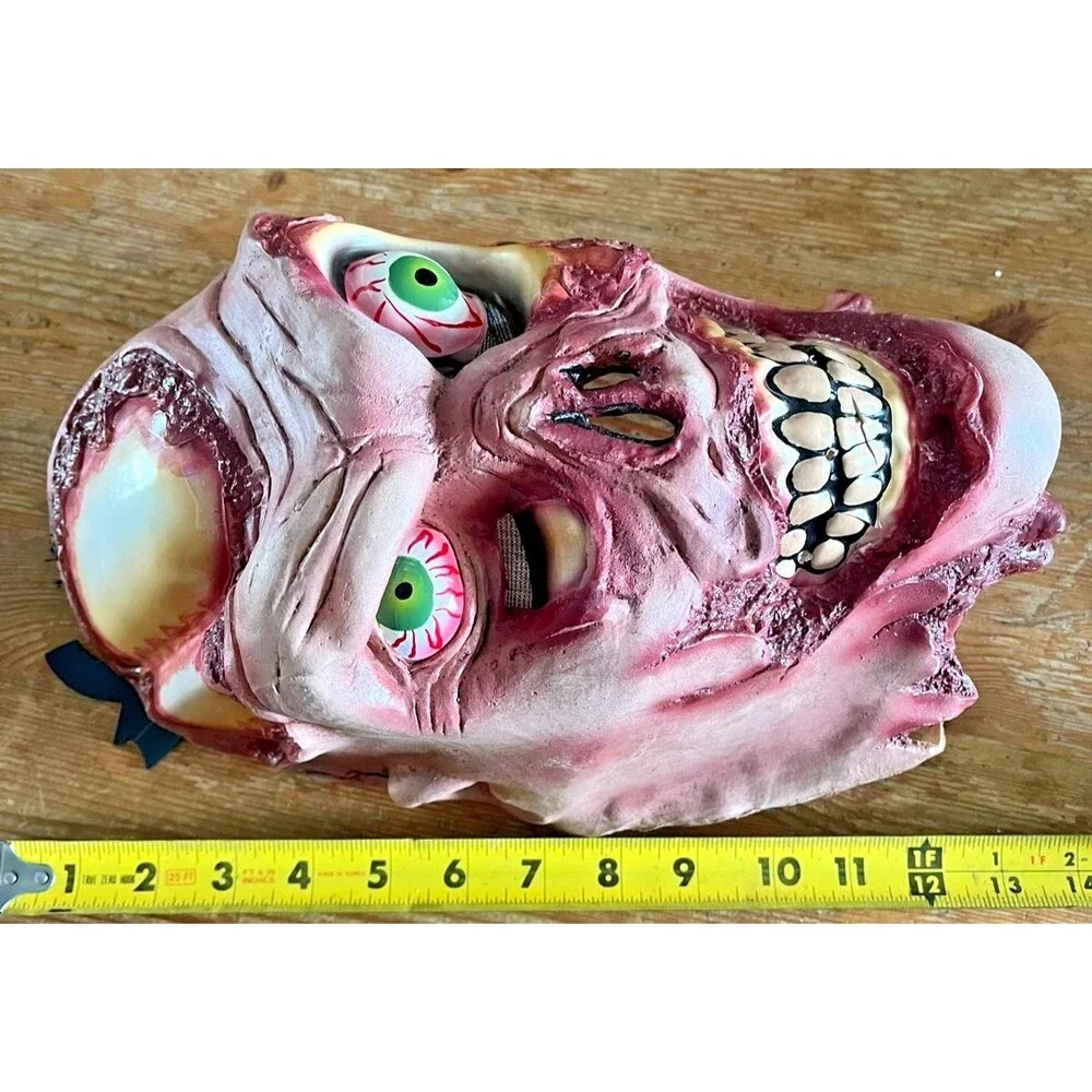 Zombie Mask Amazing Skull Halloween Decor Plastic / Latex Costume Gory Gross